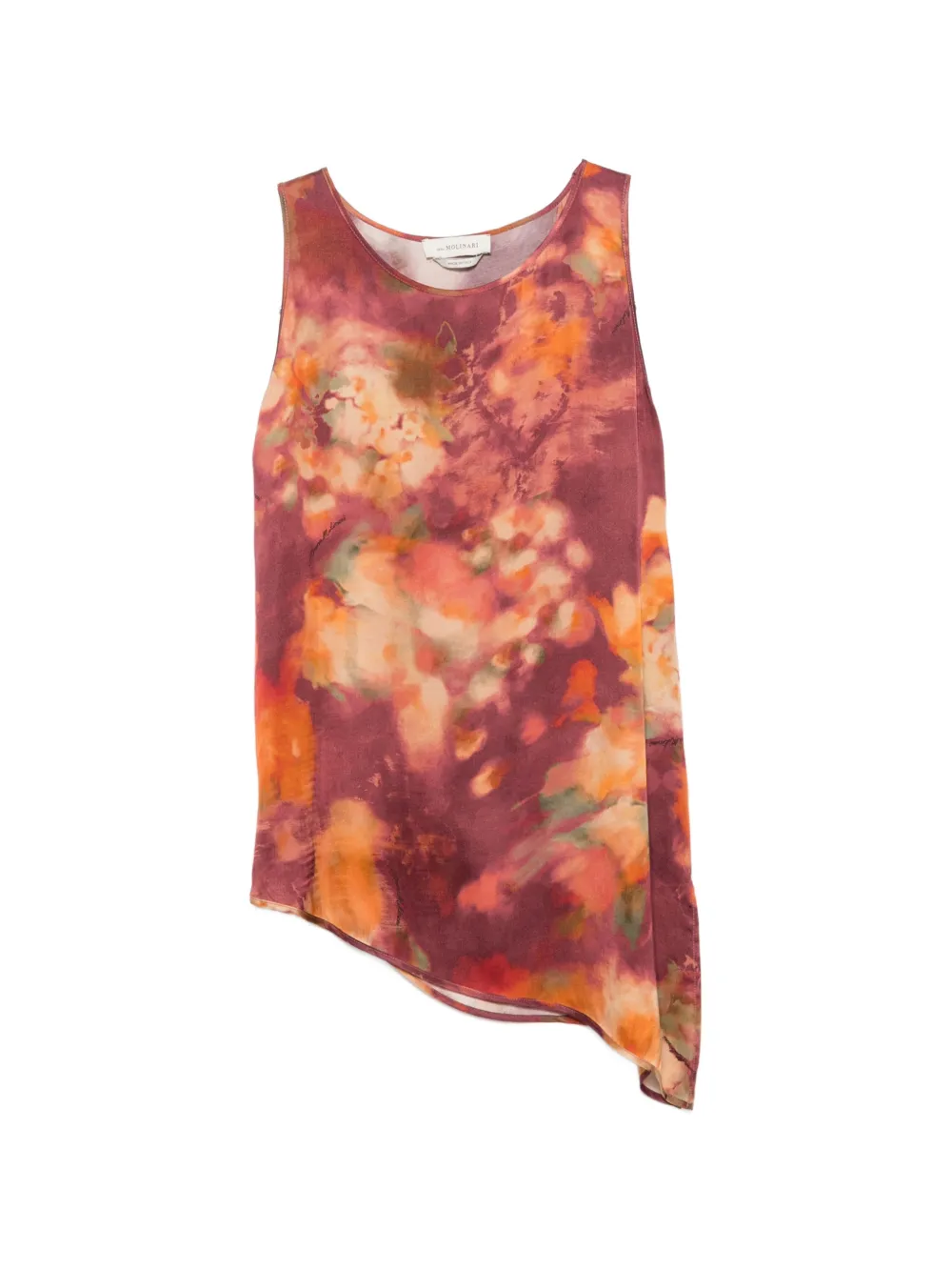 Anna Molinari asymmetric top - Rosso