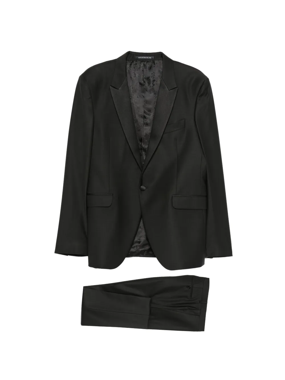Carlo Pignatelli peak-lapel single-breasted suit - Nero