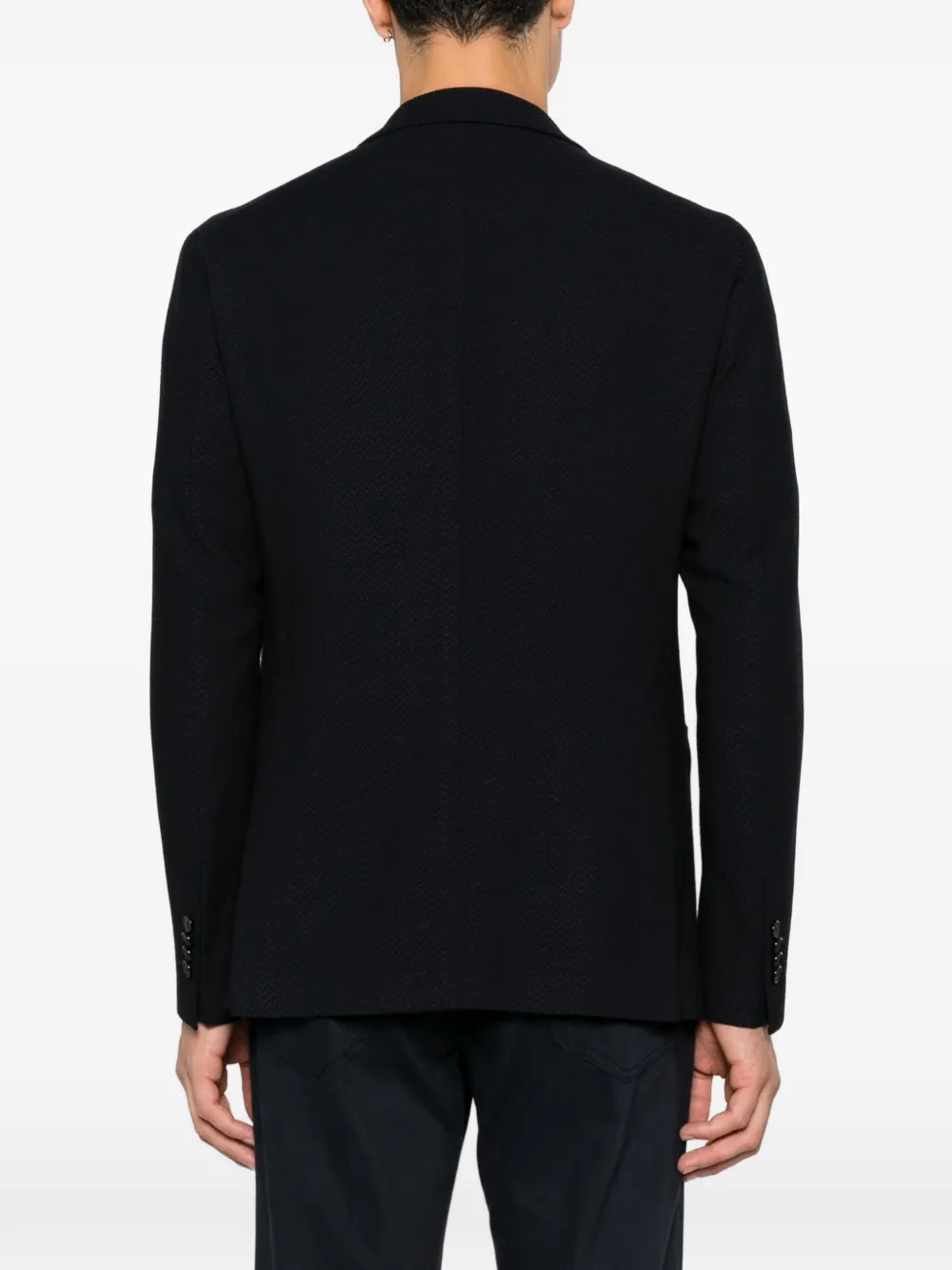 Tagliatore Blazer met enkele rij knopen en puntige revers Blauw