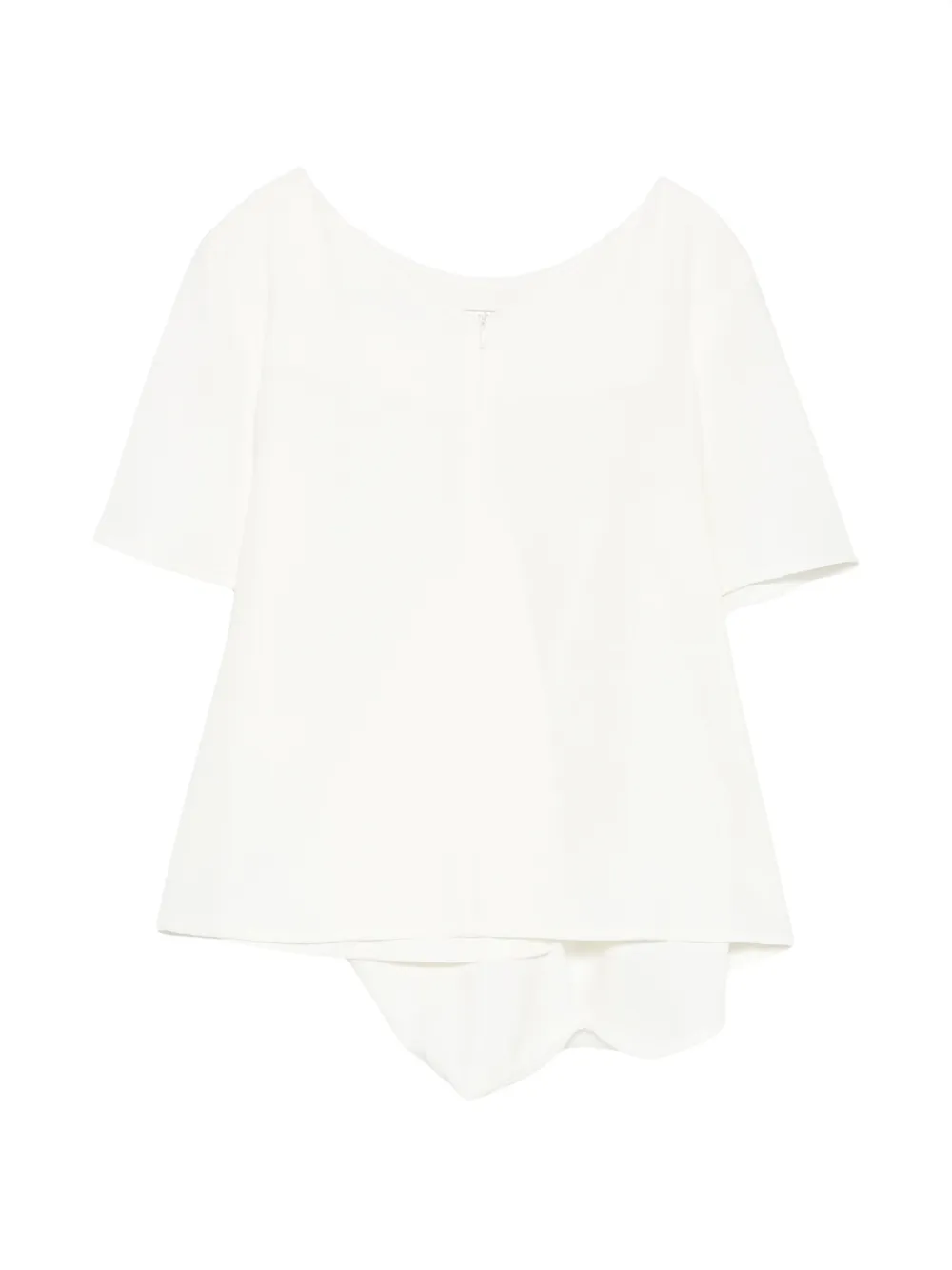 kaos Gedrapeerde asymmetrische blouse Wit