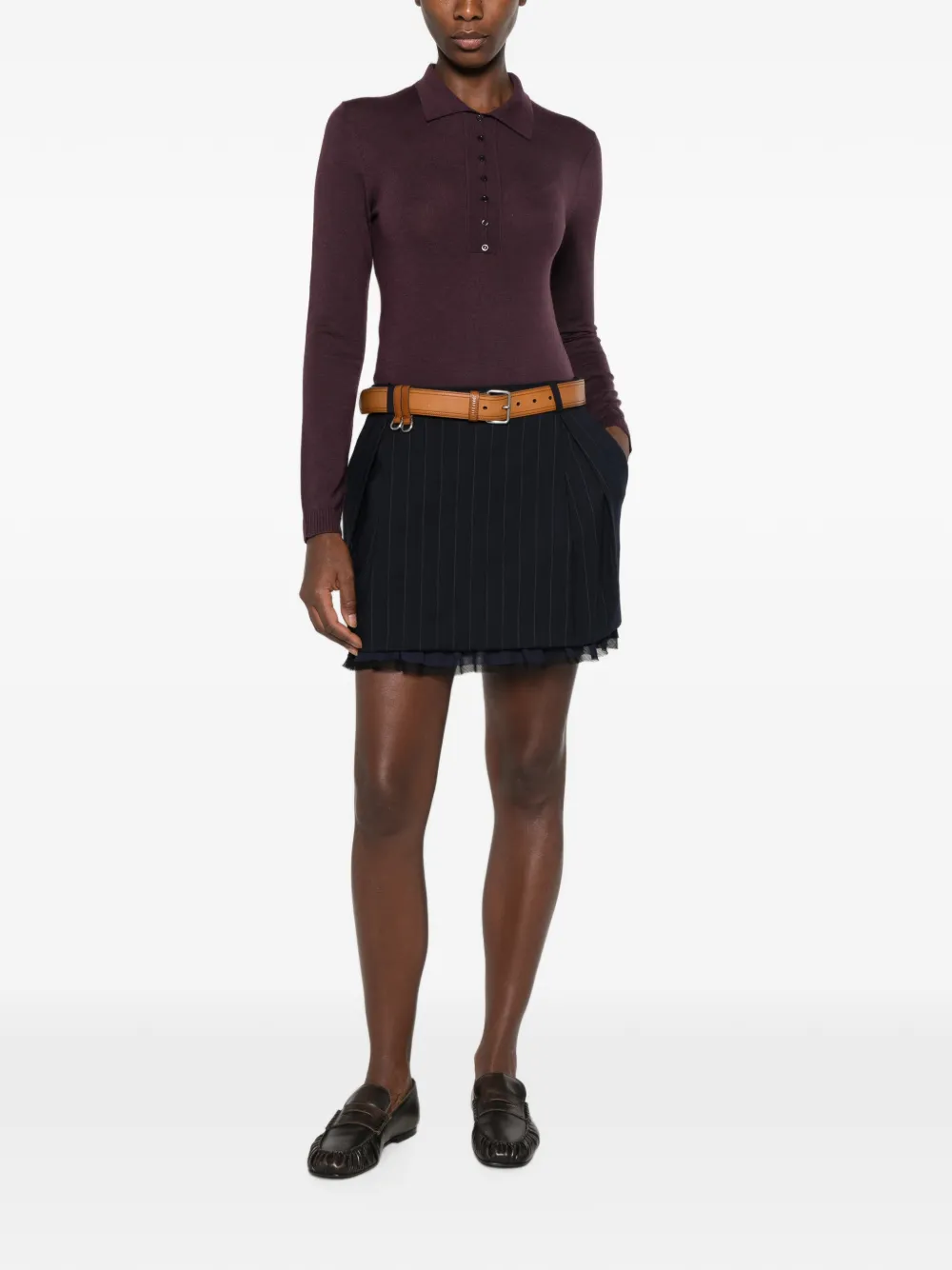 PINKO Geplooide midi-rok Blauw