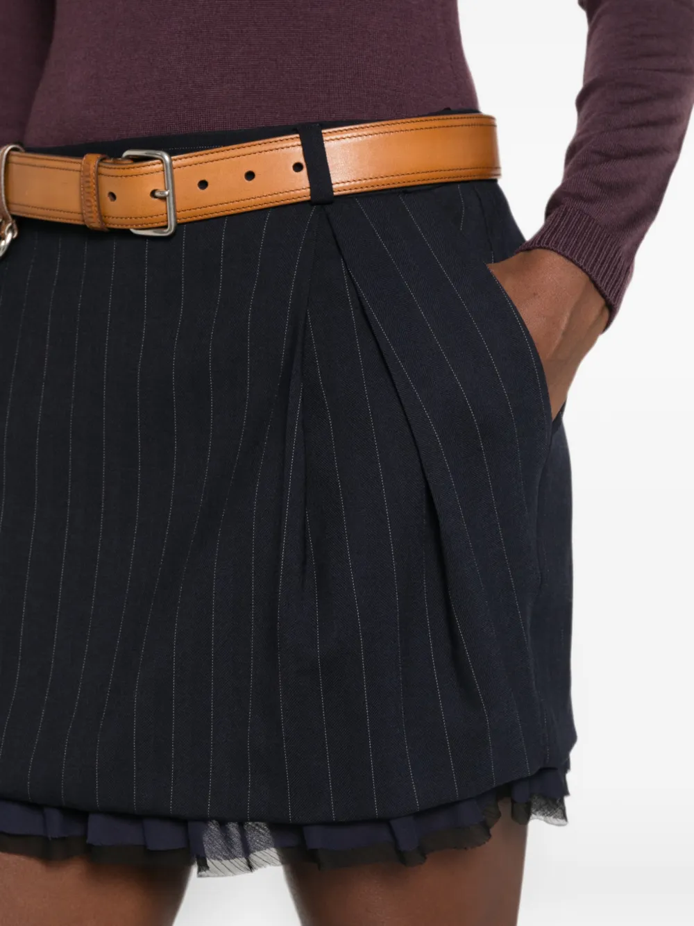 PINKO Geplooide midi-rok Blauw
