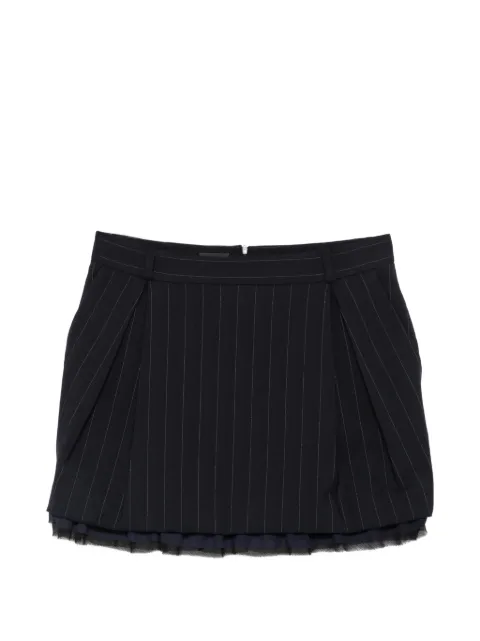 PINKO falda midi plisada con estampado de rayas diplomáticas