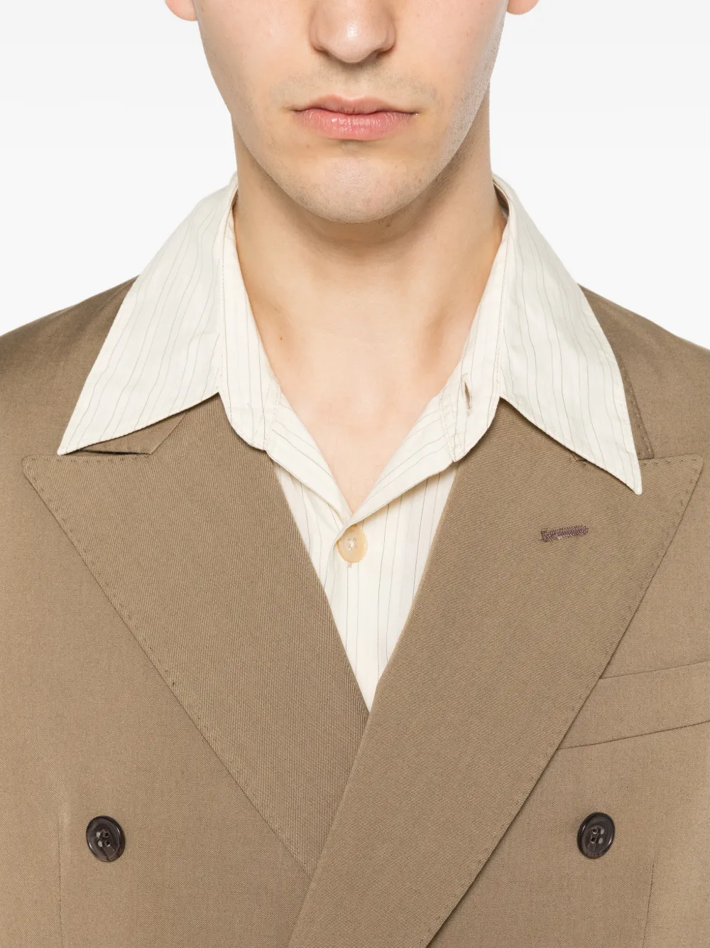 Brian Dales Blazer met dubbele rij knopen Bruin