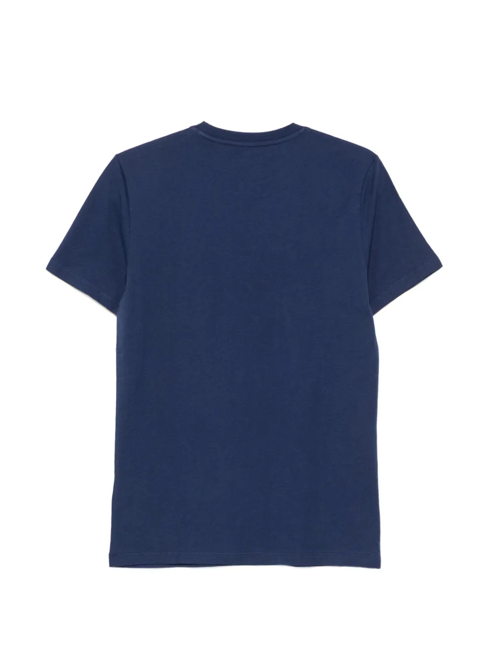Blauer Katoenen T-shirt met logoprint Blauw