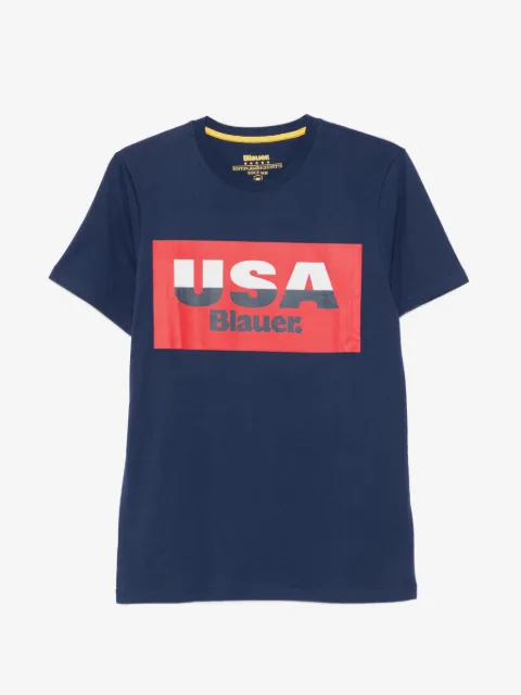 Blauer logo-print cotton T-shirt