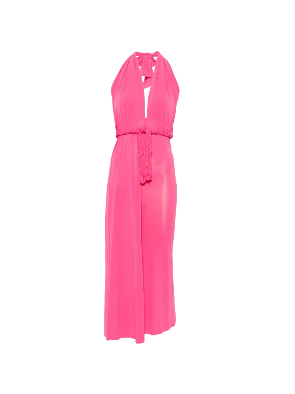 kaos halterneck braided-belt jumpsuit - Rosa