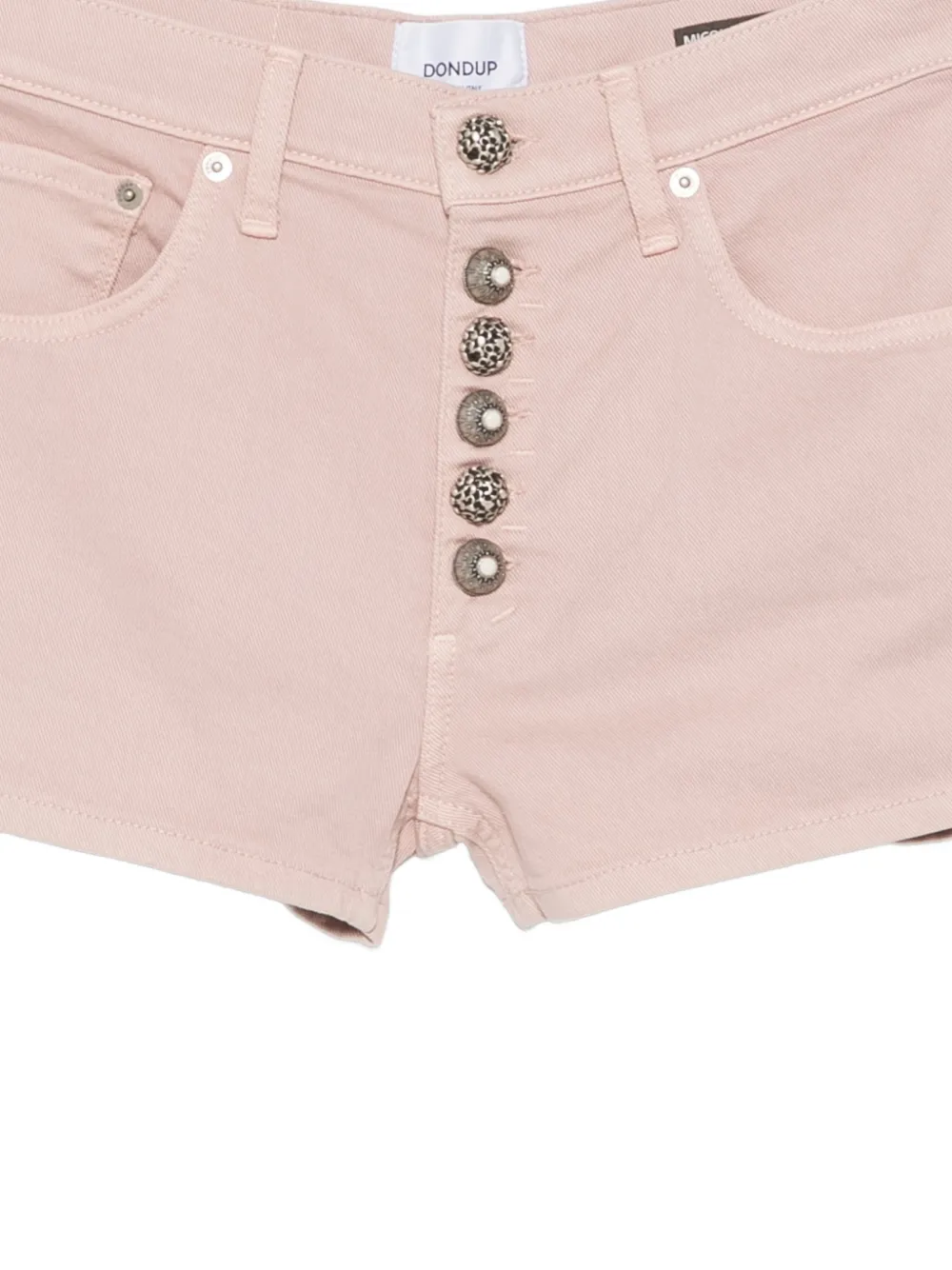 DONDUP Shorts met verfraaide knoop Roze