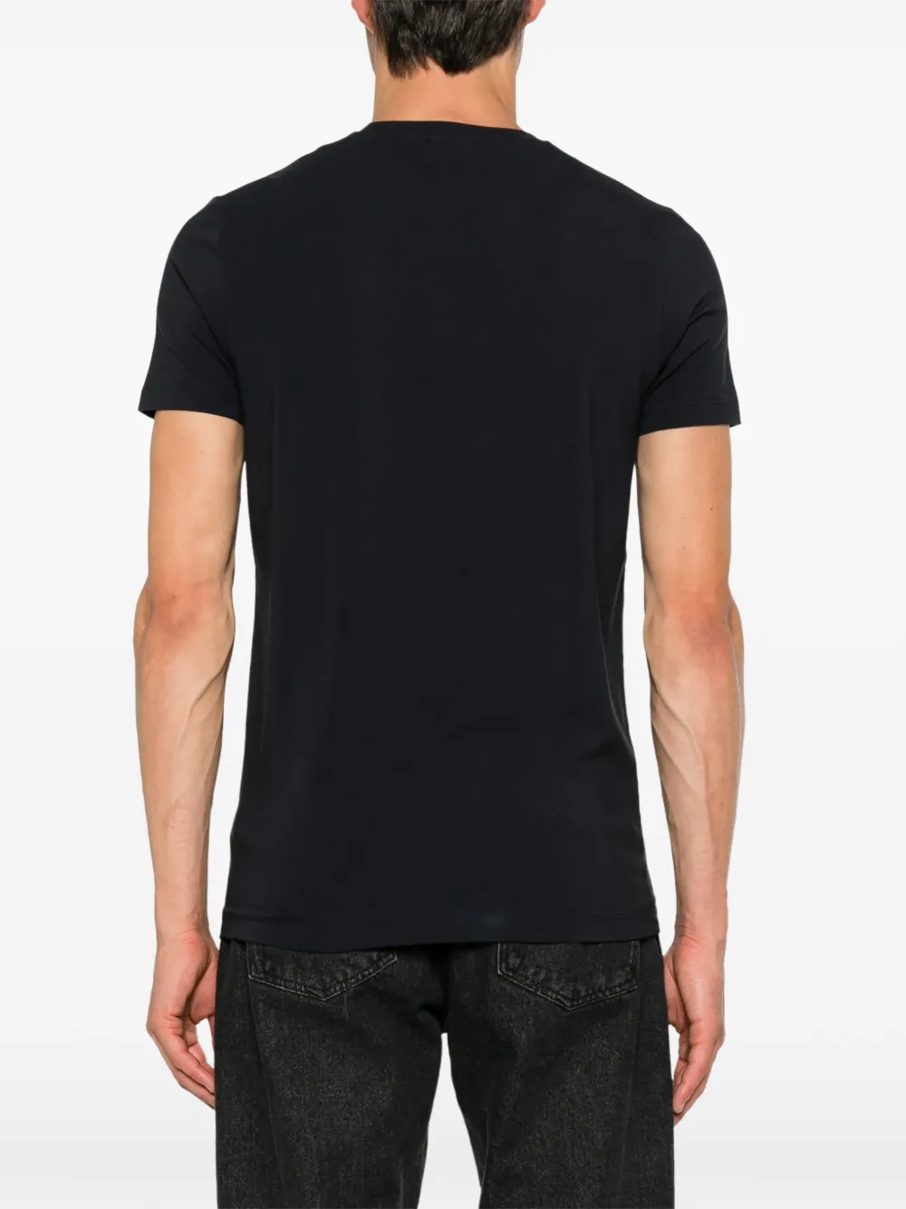 DONDUP Katoenen T-shirt met logoprint Zwart