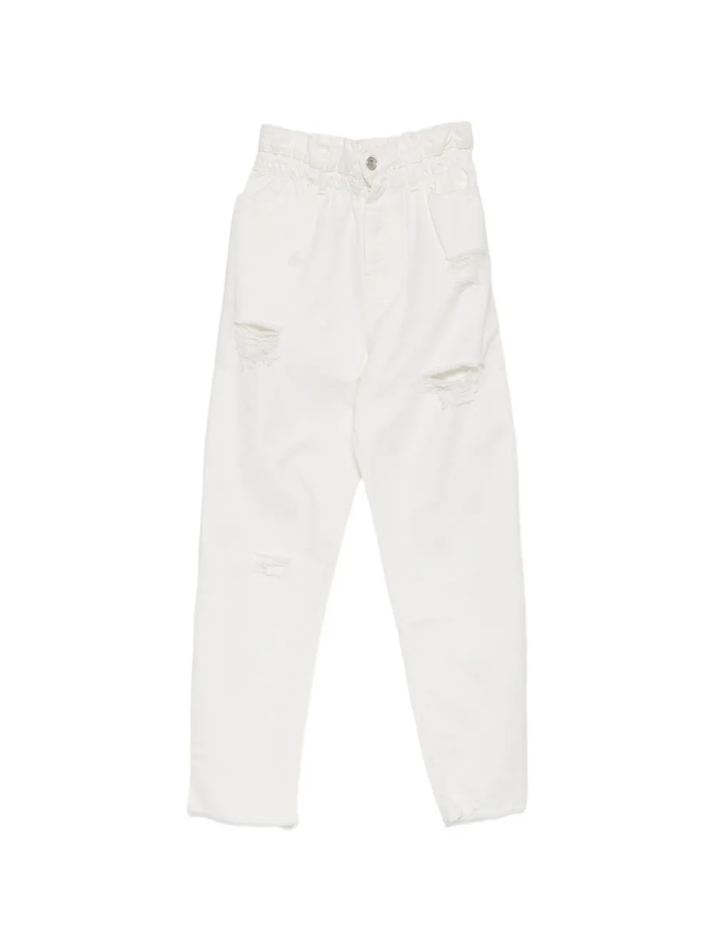 Aniye By distressed cropped jeans - Weiß