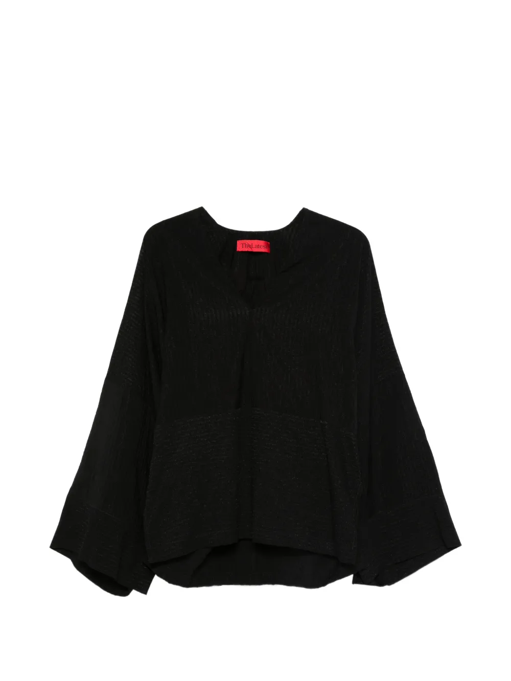 THELATEST Blusa con scollo a V - Nero