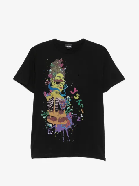Just Cavalli playera con estampado gráfico