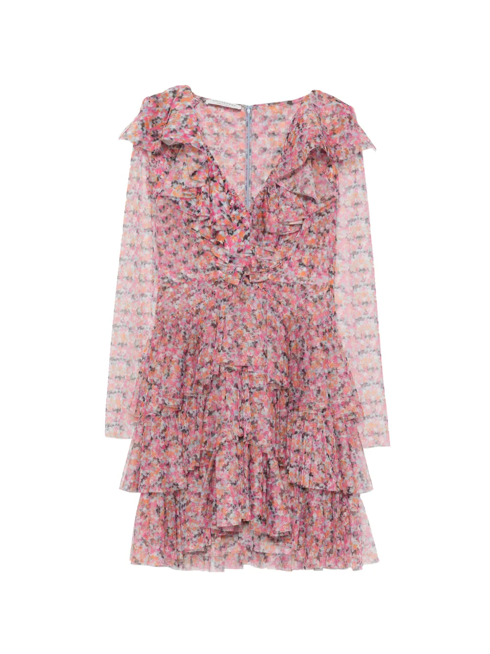 Philosophy Di Lorenzo Serafini floral-print ruffled mini dress - Rosa