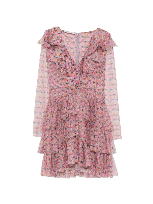 floral mini dress by philosophy di lorenzo serafini Philosophy by Lorenzo Serafini Dresses Yellow