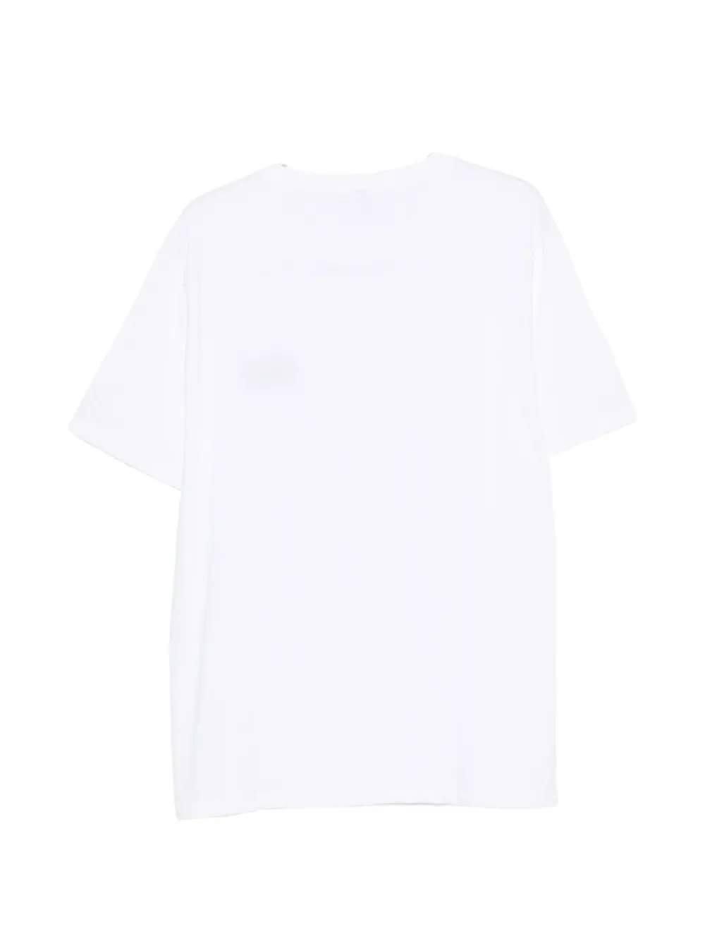 Moschino T-shirt met zigzag-stiksel en logoprint Wit