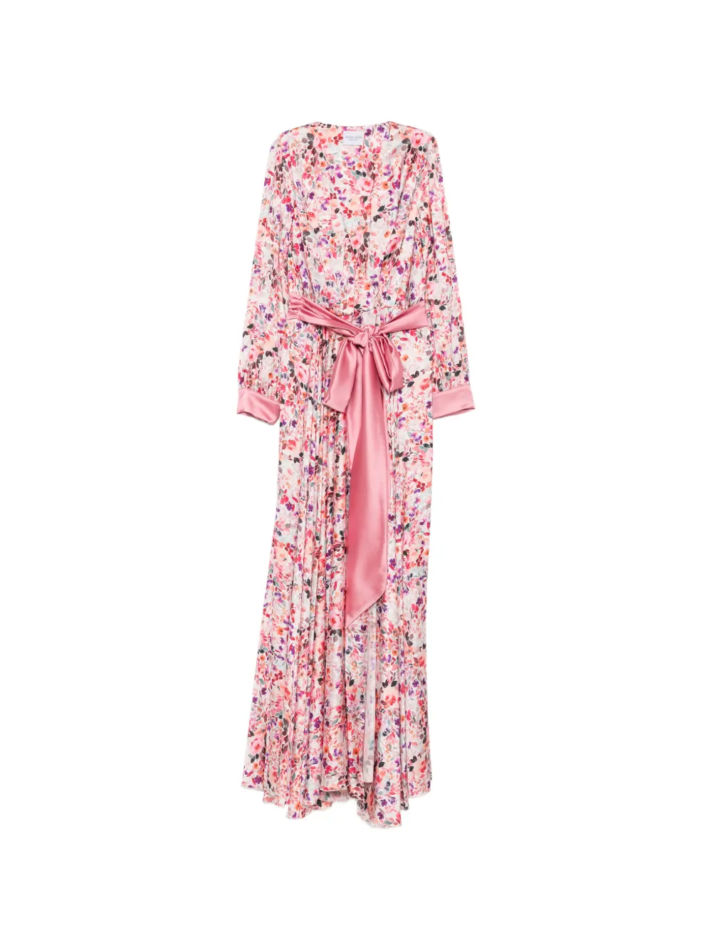 ALESSANDRO LEGORA floral-print belted maxi dress