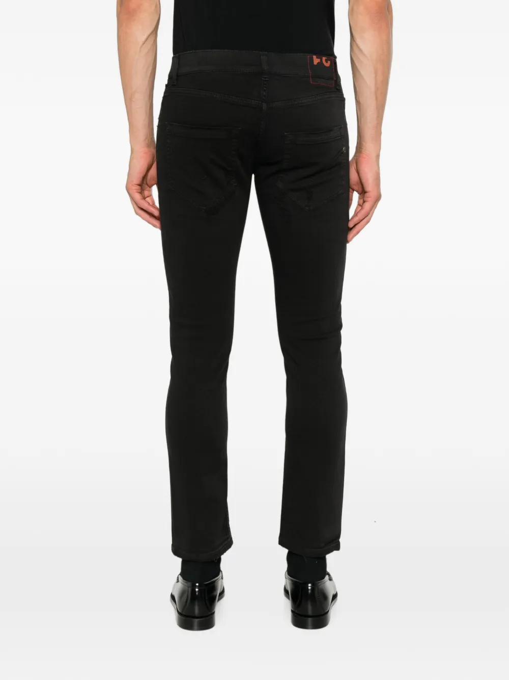 DONDUP Gerafelde jeans Zwart