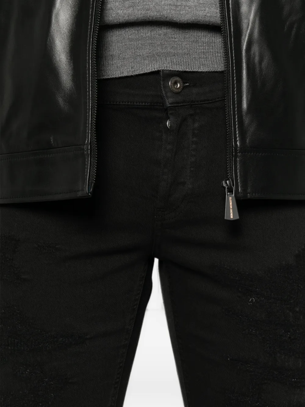DONDUP Gerafelde jeans Zwart