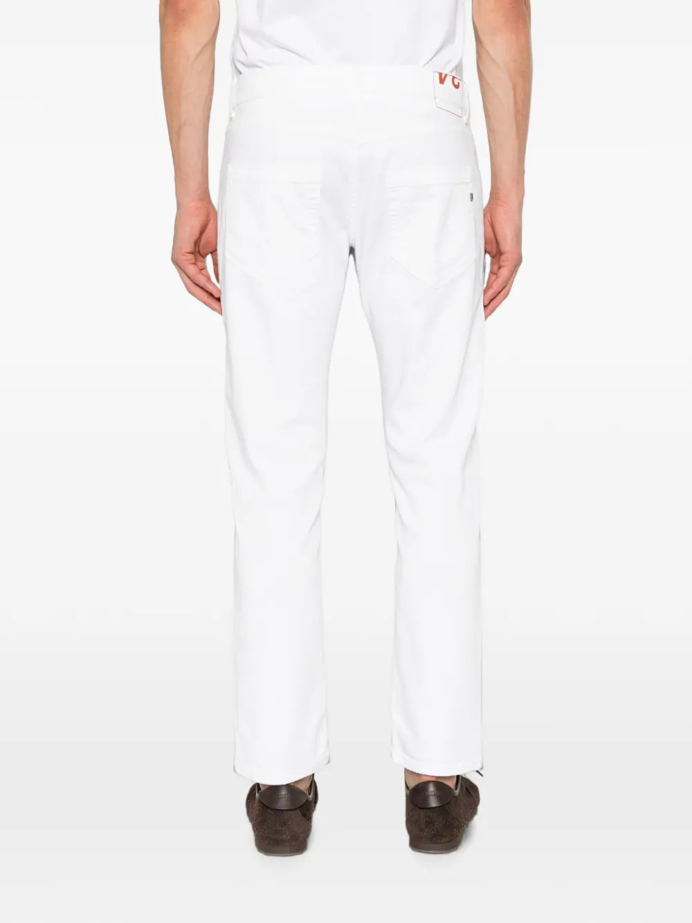 DONDUP Mius gerafelde jeans Wit