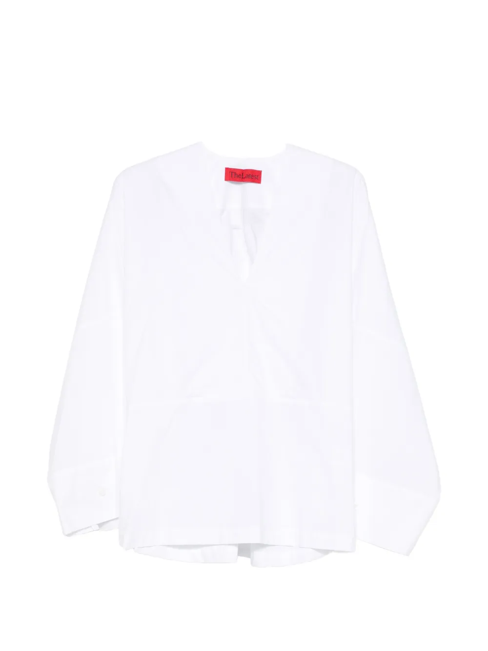 THELATEST Blusa Dana con scollo a V - Bianco