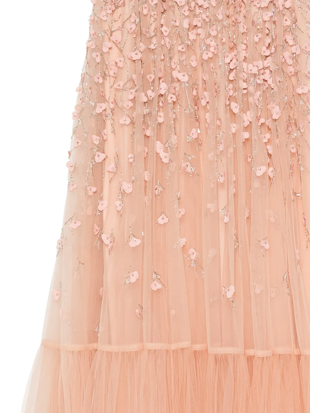Elisabetta Franchi Tulen maxi-jurk Roze