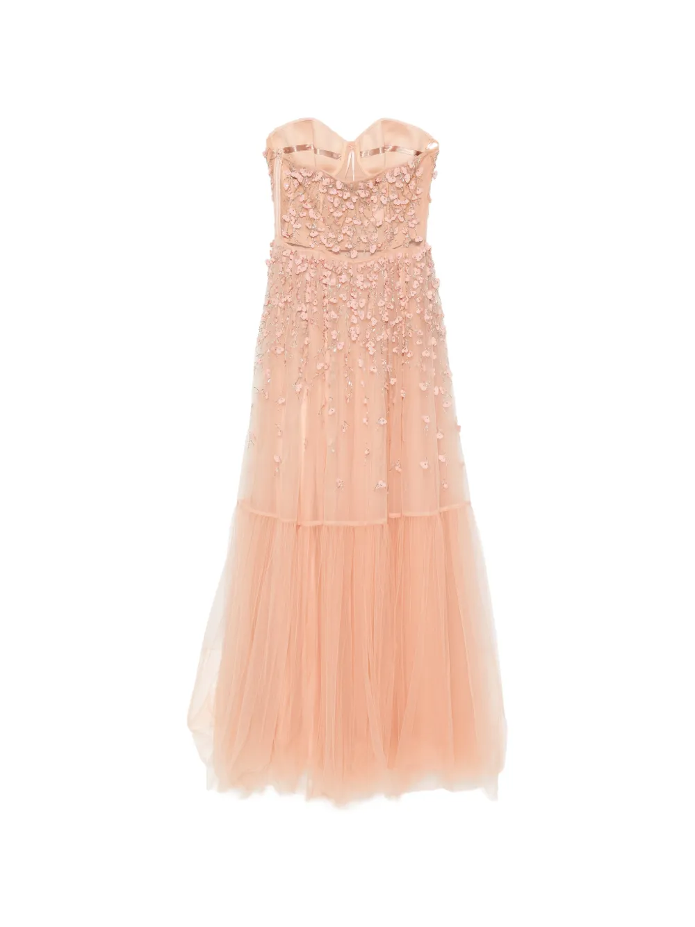 Elisabetta Franchi Tulen maxi-jurk Roze