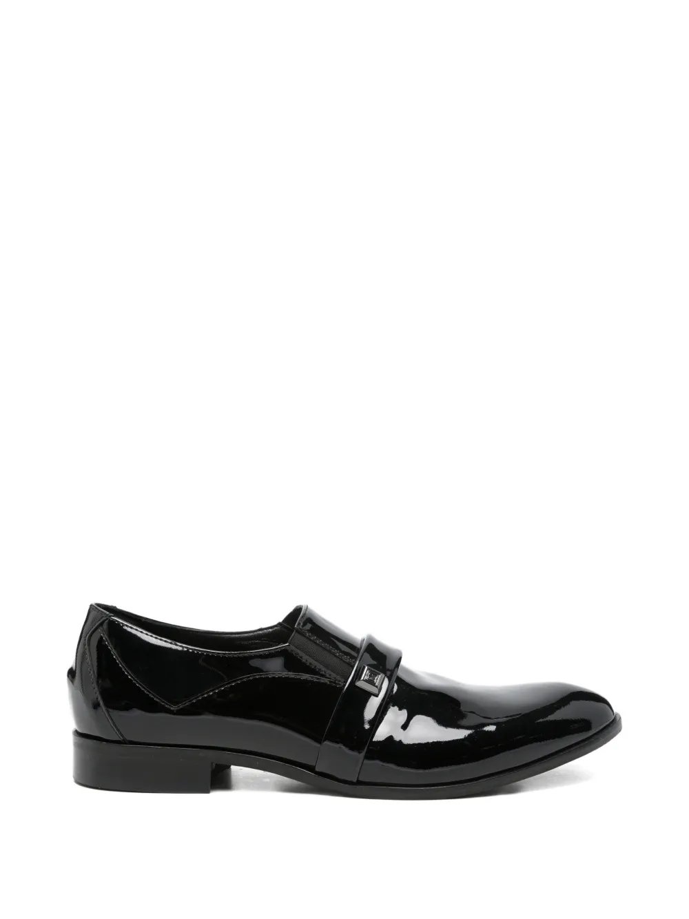 Carlo Pignatelli patent-leather strap-detail loafers - Nero