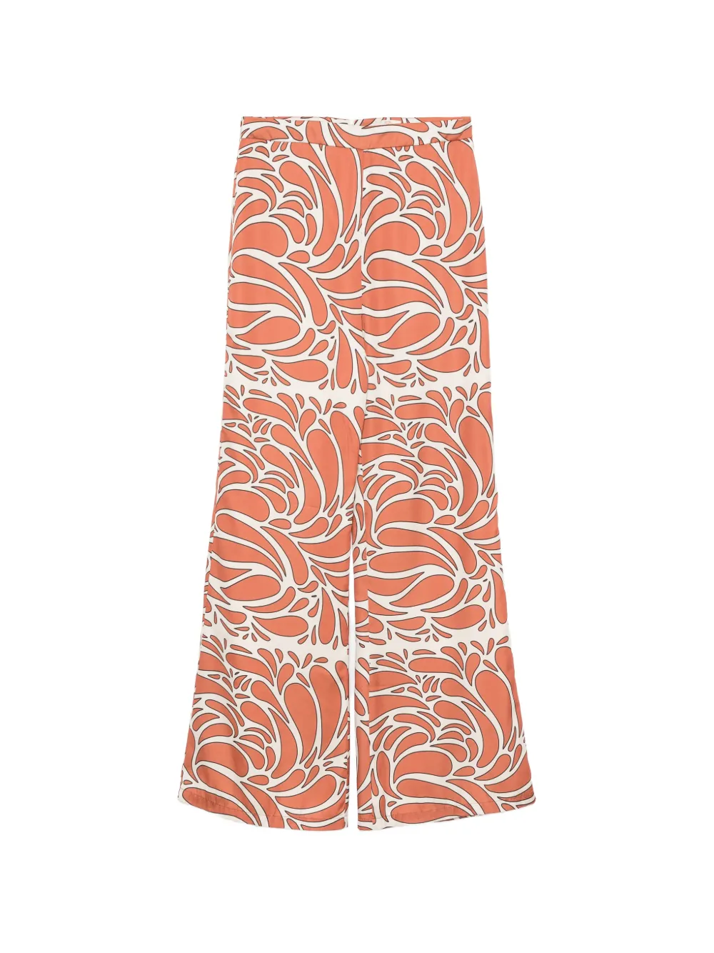 TWINSET abstract-print pallazzo pants - Braun