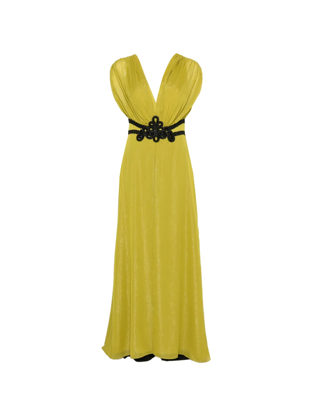 Maestri V-neck maxi dress