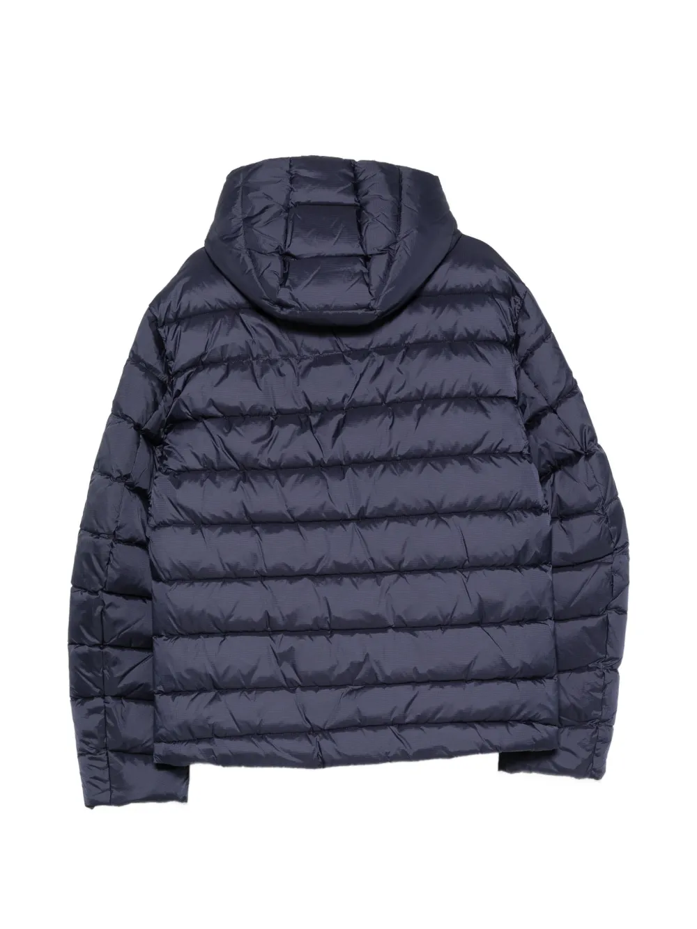Blauer Gewatteerd jack met capuchon Blauw