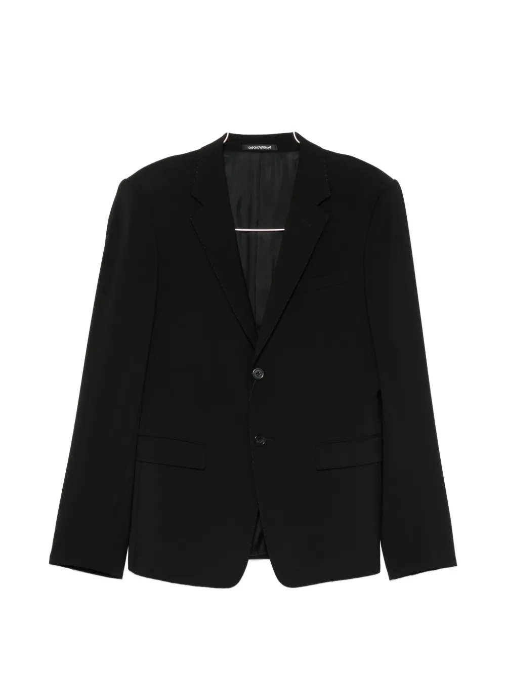 Emporio Armani notched-lapel two-button suit - Nero