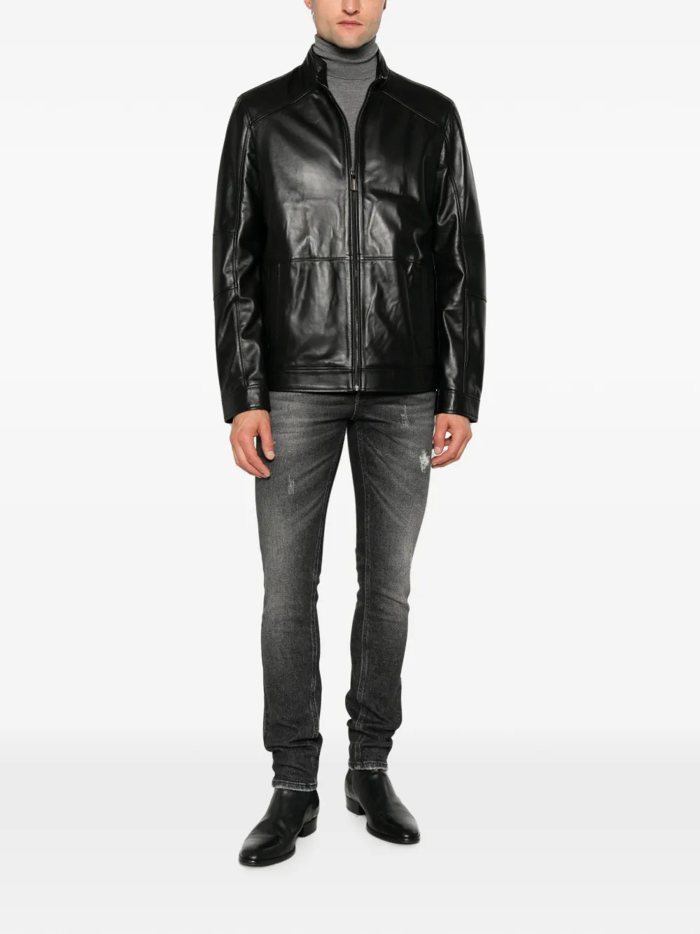 DONDUP distressed-finish faded-effect jeans - Schwarz