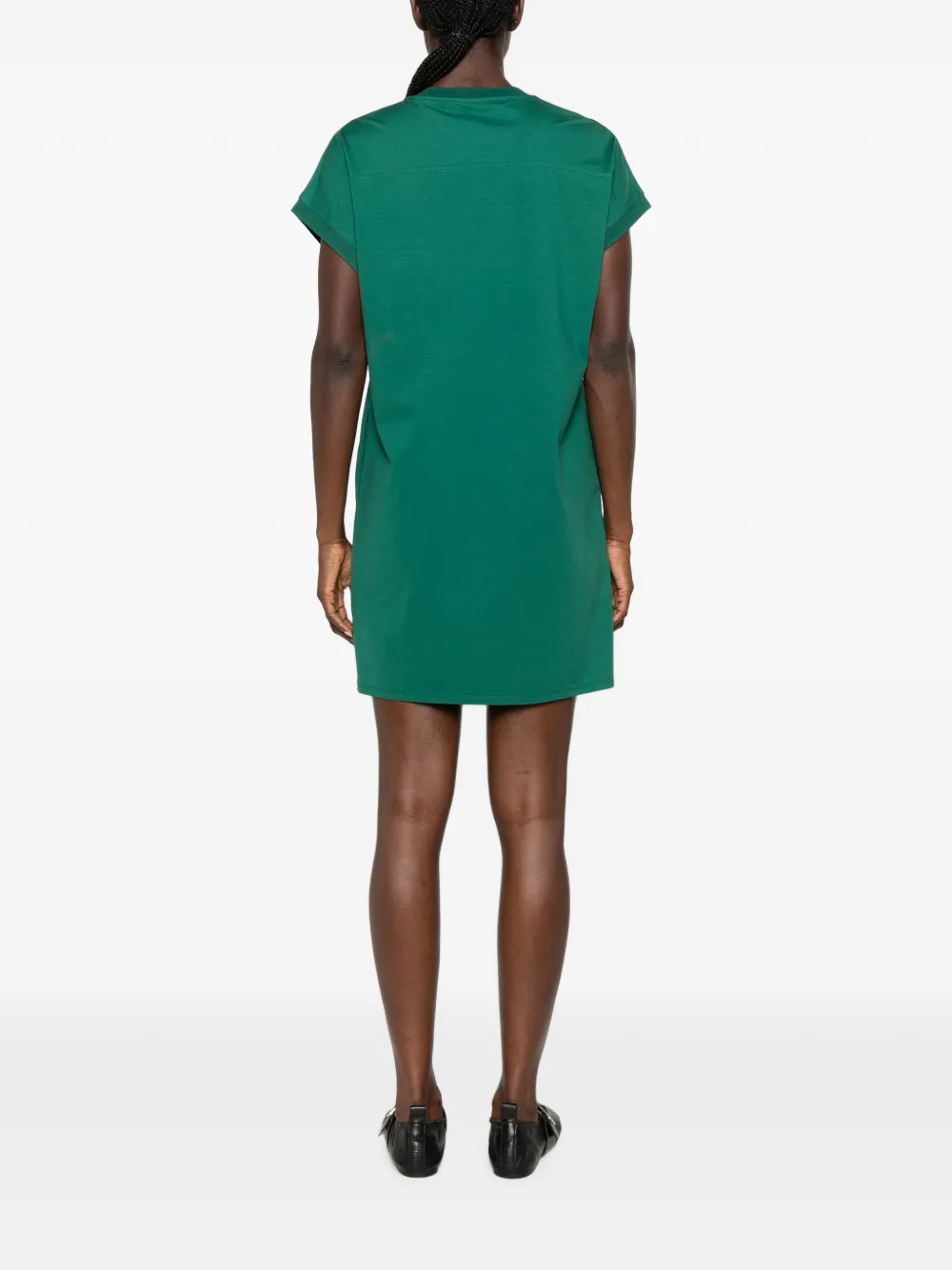 Karl Lagerfeld Jurk met korte mouwen en logoband Groen