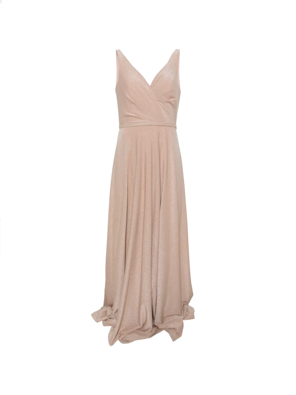 Allure glitter-effect V-neck maxi dress - Rosa