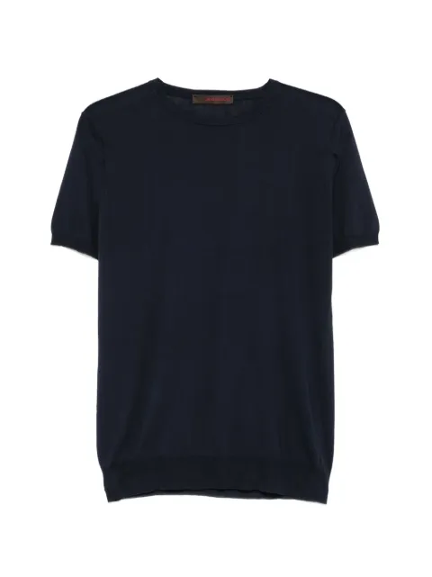Jeordie's fine-knit short-sleeve cotton T-shirt