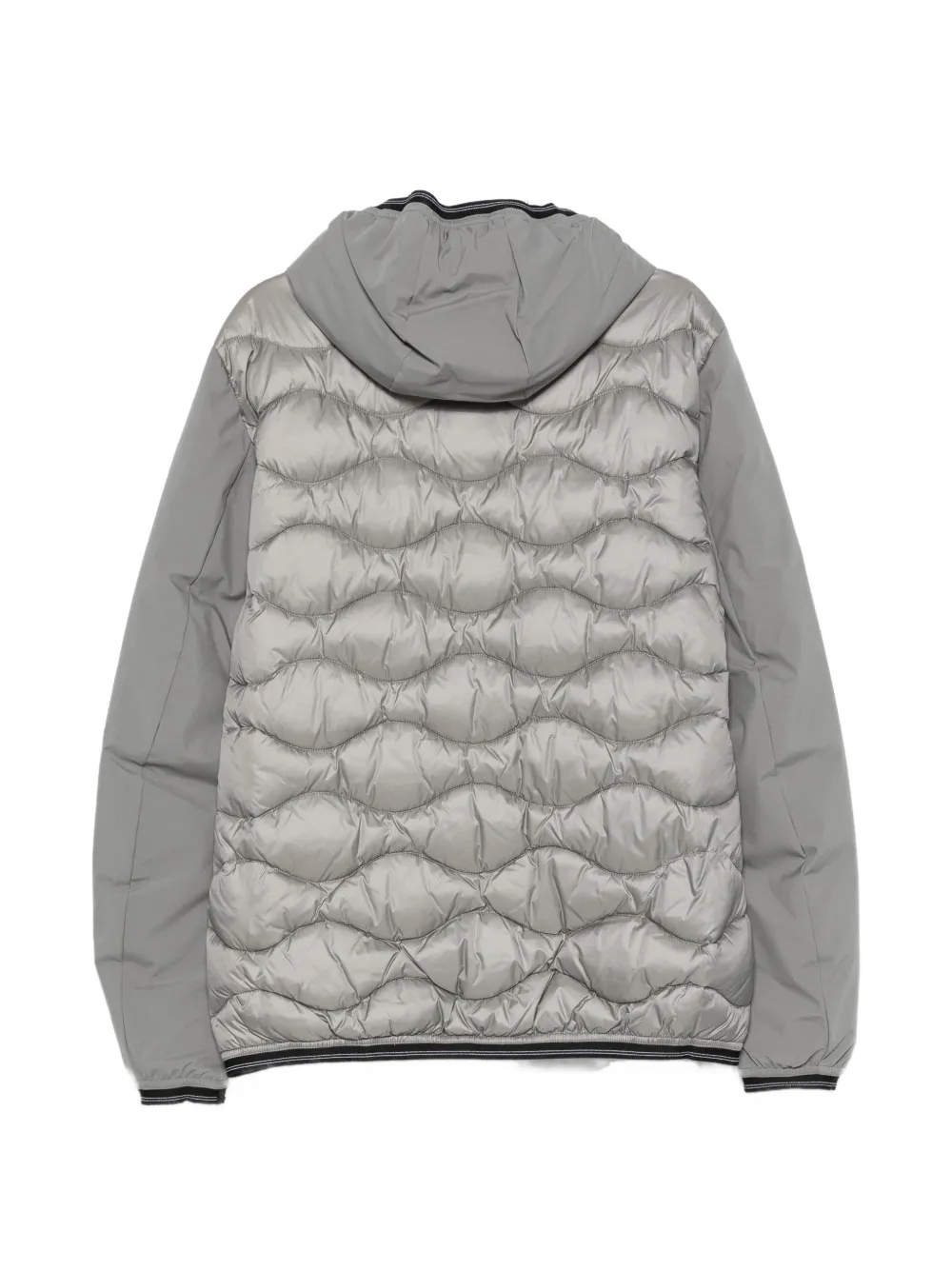 Blauer Gevoerd jack met capuchon Grijs