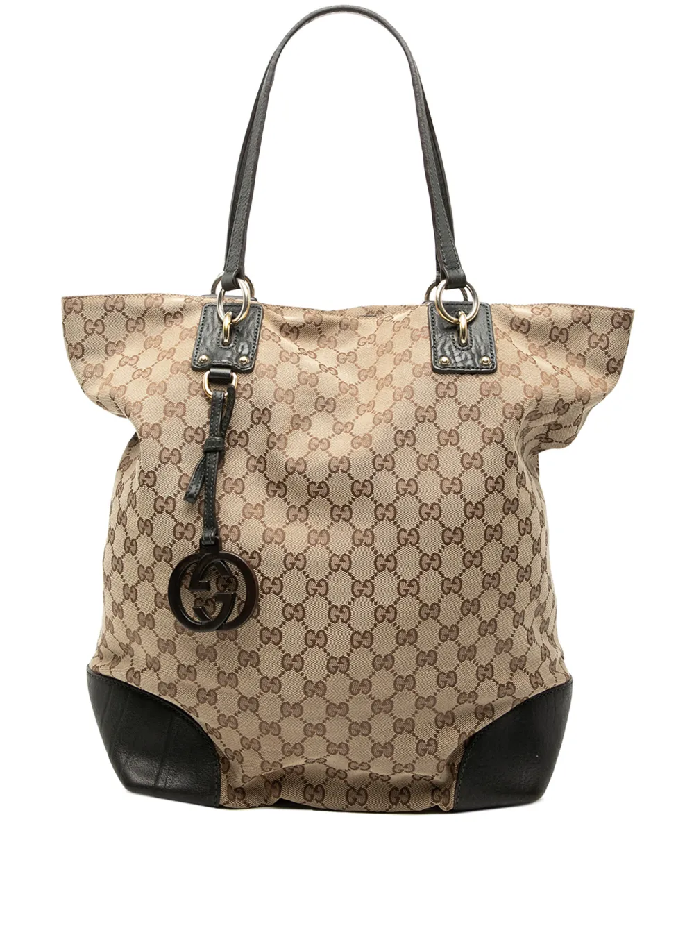 Gucci Pre-Owned 2000-2015 Large GG Canvas GG Charm tote bag - Marrone