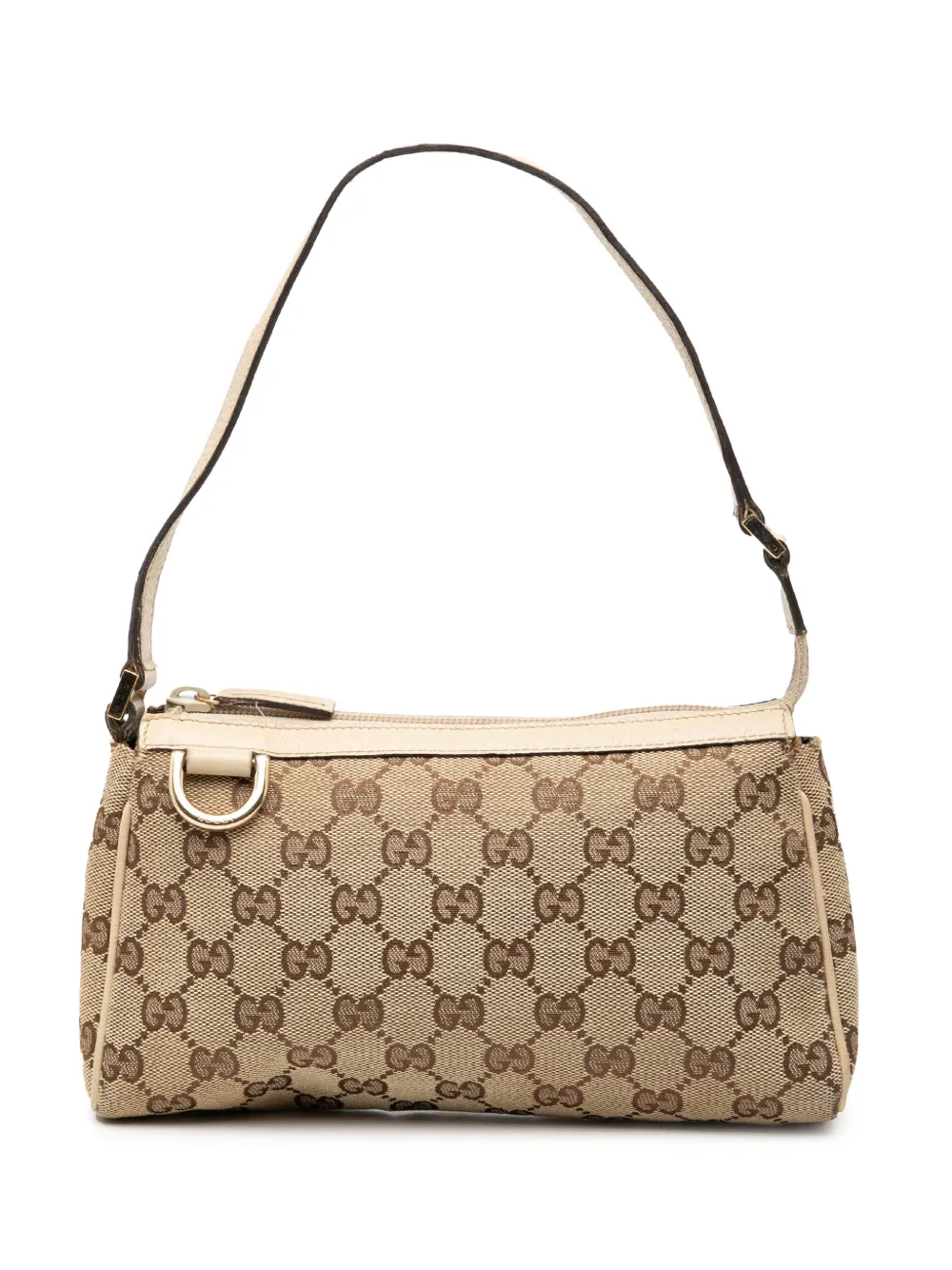 Gucci Pre-Owned 2000-2015 GG Canvas Abbey D Ring Pochette handbag - Marrone