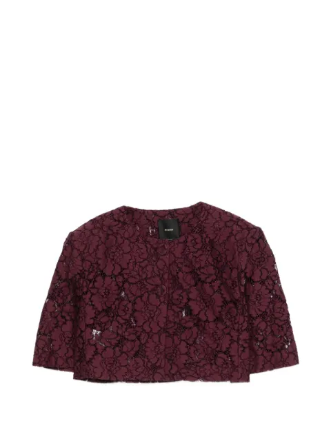 PINKO lace-detail cropped jacket