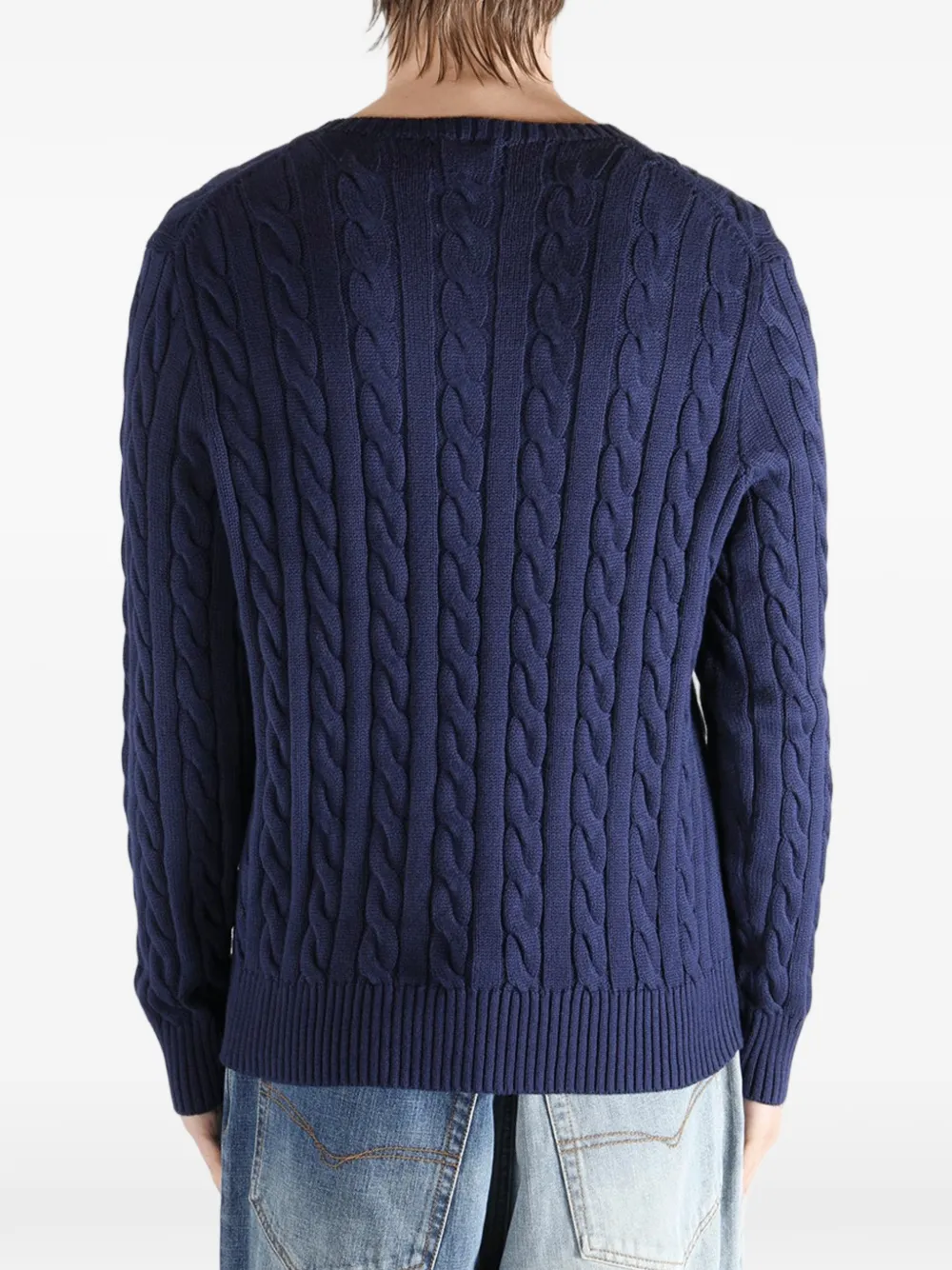 Polo Ralph Lauren Kabelgebreide trui Blauw