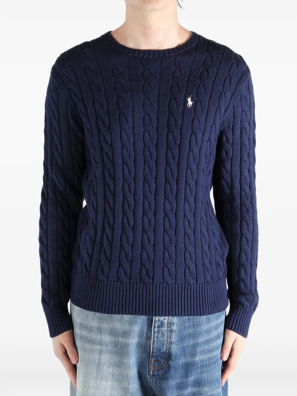 Polo Ralph Lauren Kabelgebreide trui Blauw