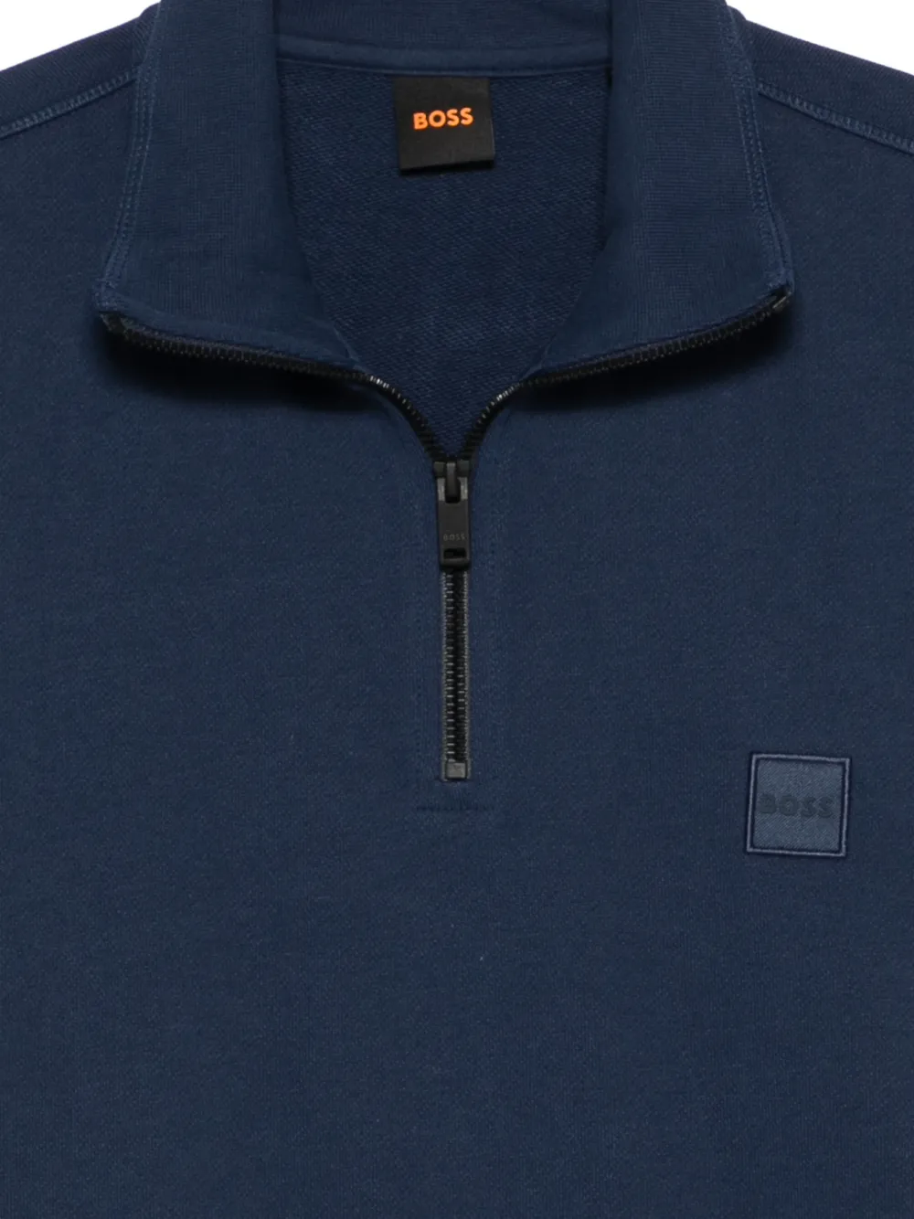 BOSS Sweater met rits Blauw