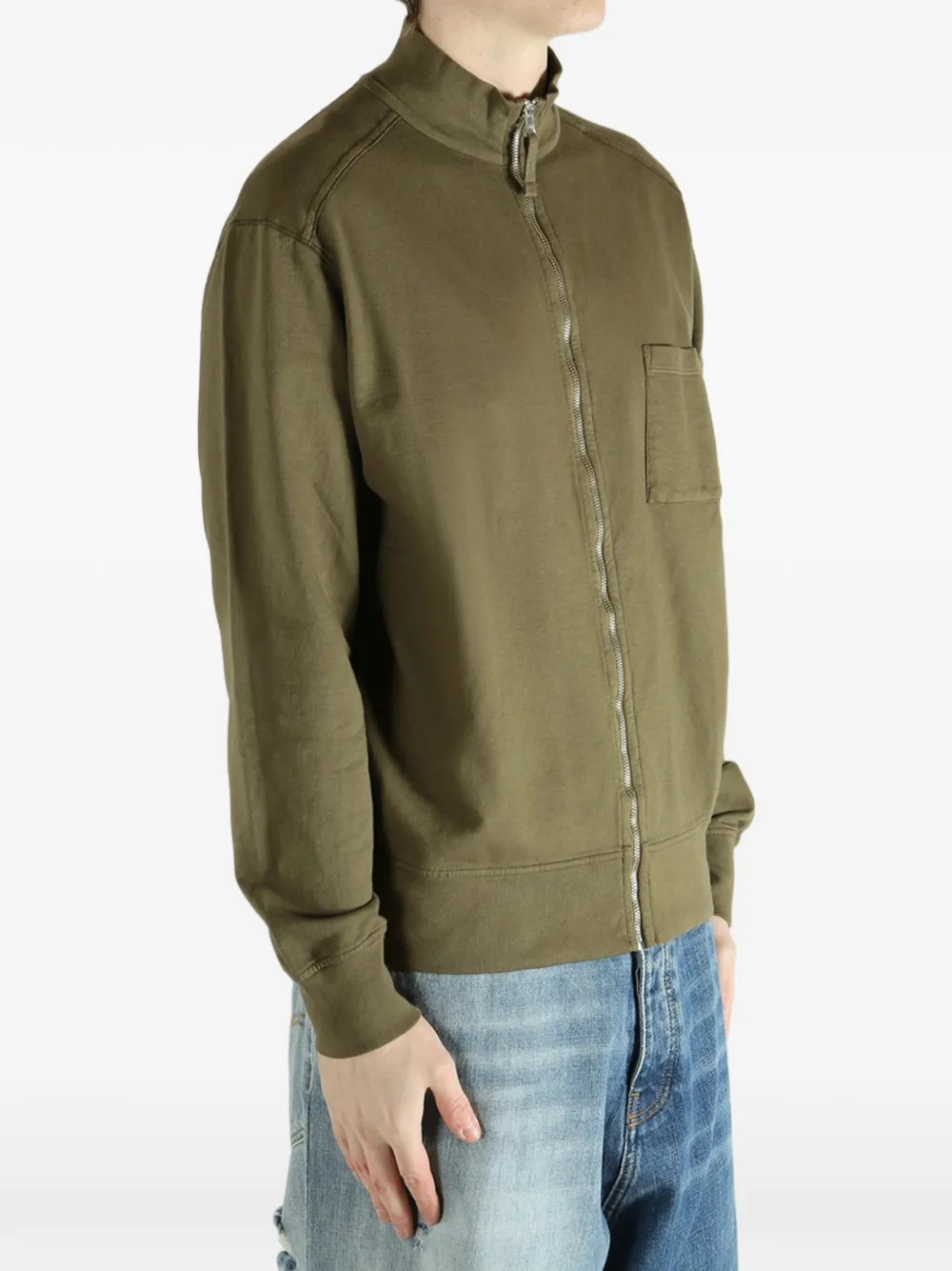 C.P. Company Light fleece sweater met rits Groen