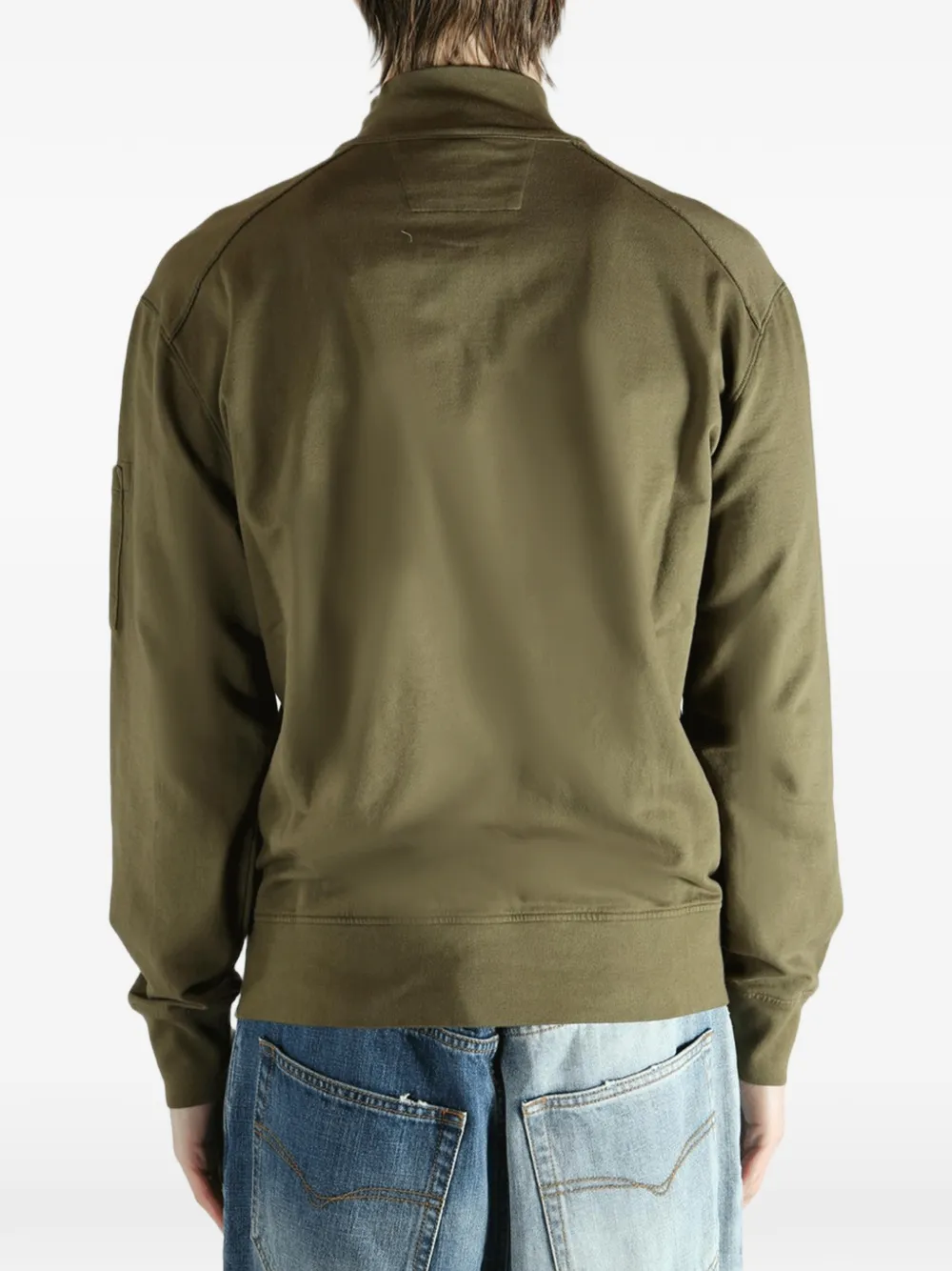 C.P. Company Light fleece sweater met rits Groen