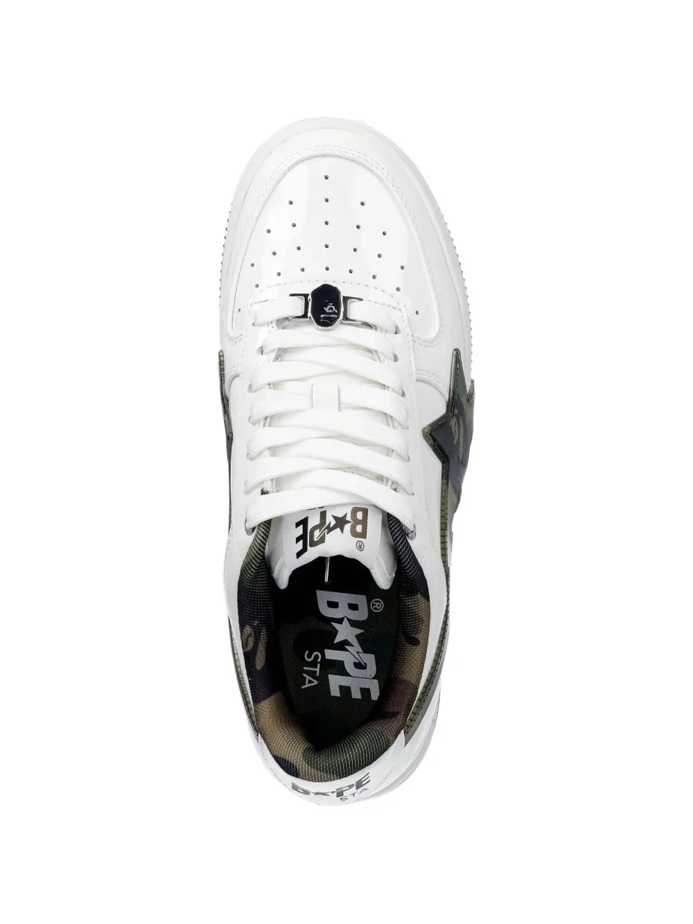 A BATHING APE Sneakers verfraaid met sterren Wit