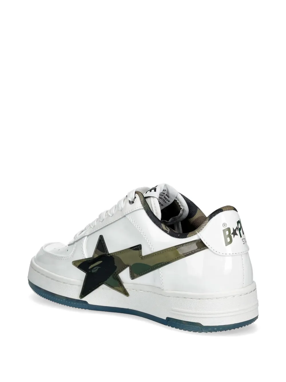 A BATHING APE Sneakers verfraaid met sterren Wit