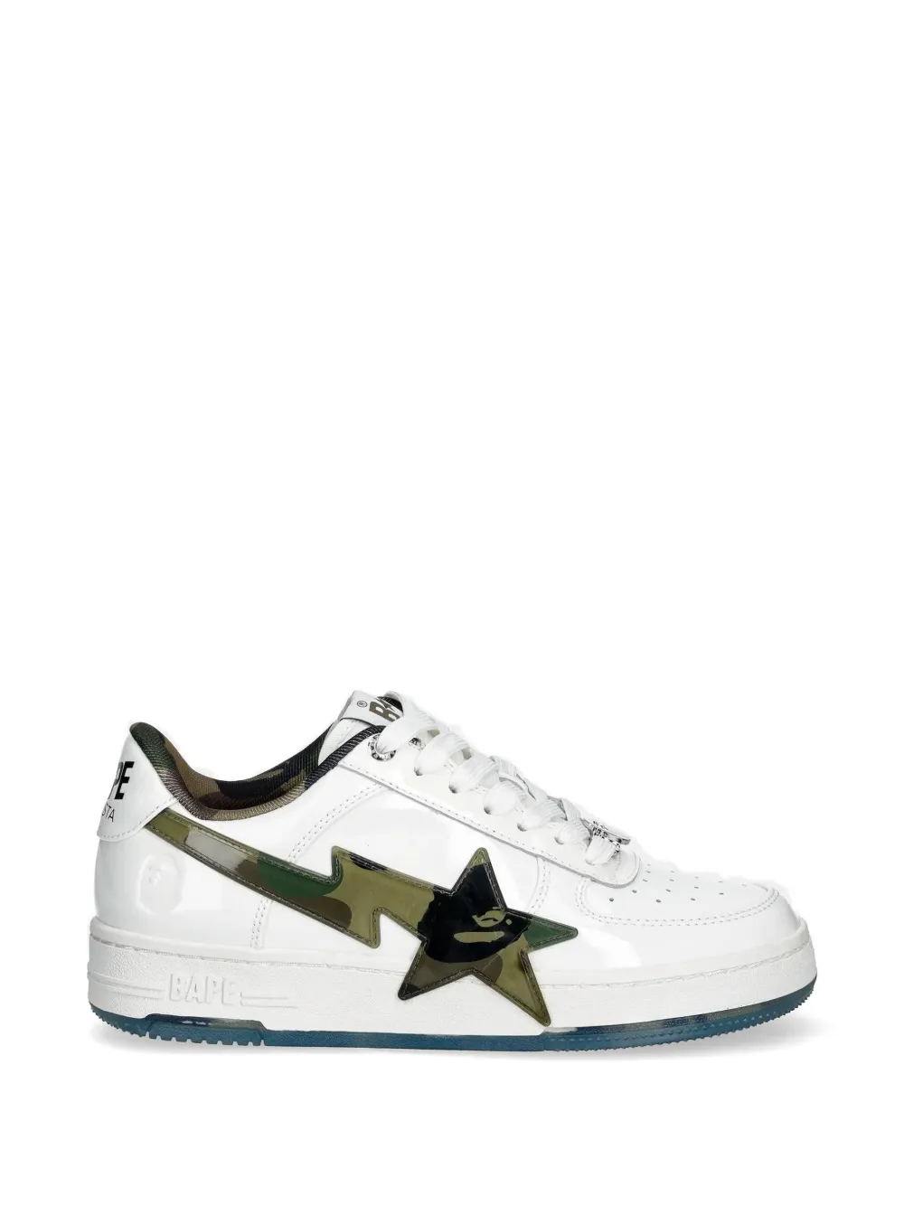 A BATHING APE Sneakers verfraaid met sterren Wit