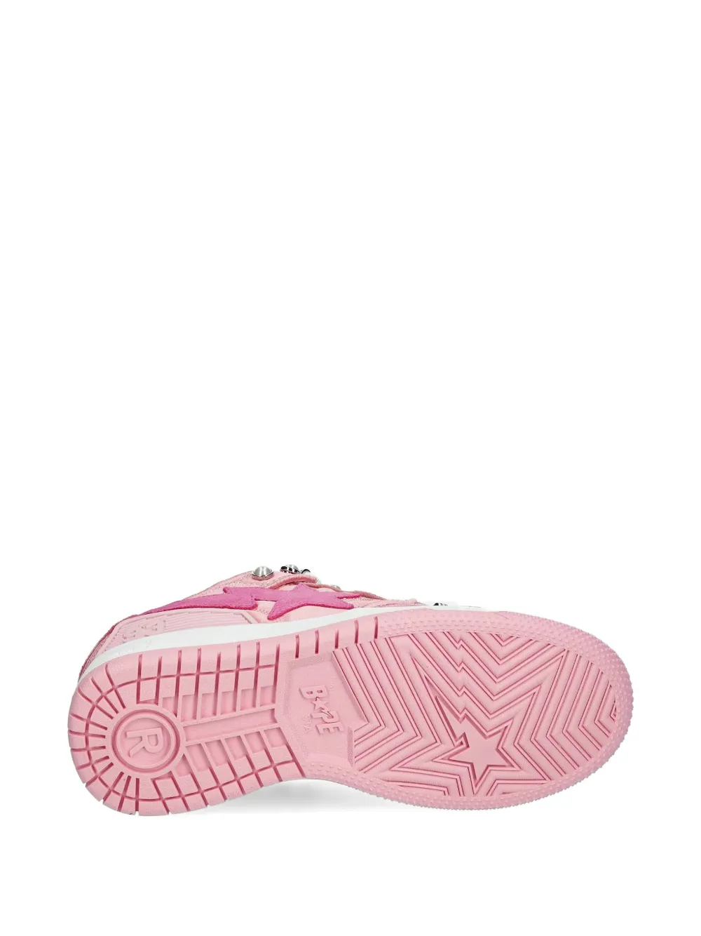 A BATHING APE Sneakers verfraaid met sterren Roze