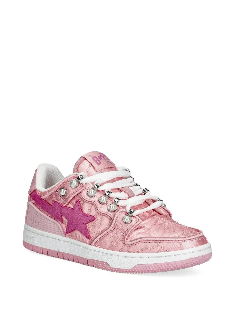 A BATHING APE Sneakers verfraaid met sterren Roze