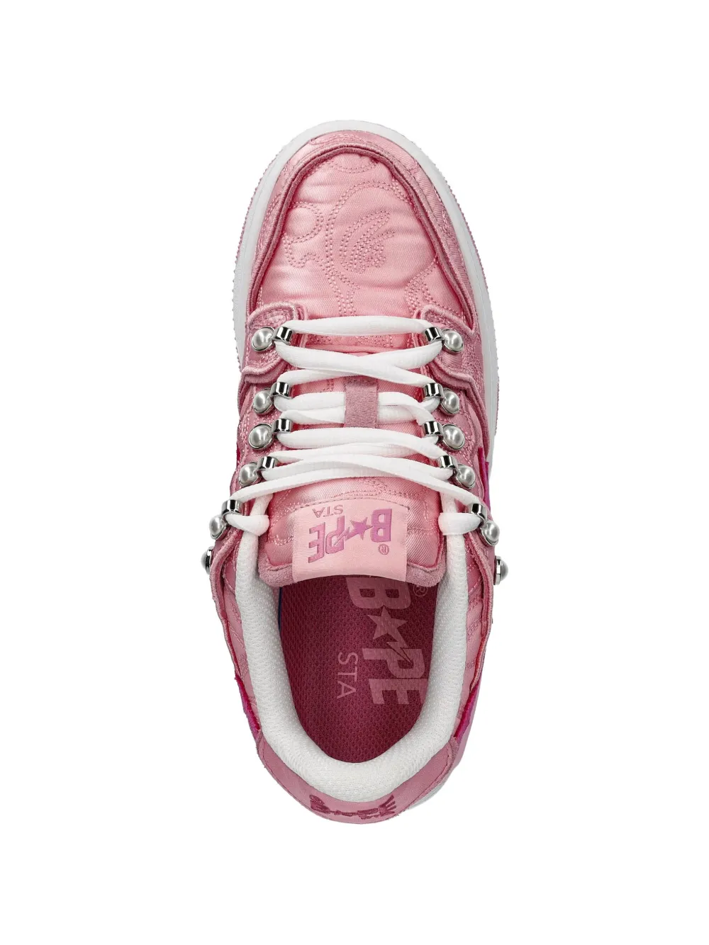 A BATHING APE Sneakers verfraaid met sterren Roze